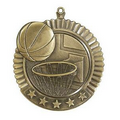Medal, "Basketball" Star - 2 3/4" Dia